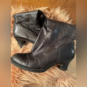 Knee high black boots